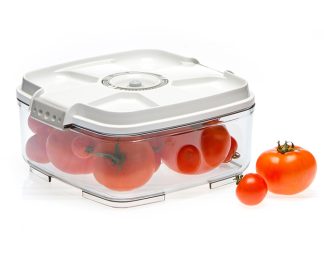 Kvadratna vakuumska posoda, 2 litra - bela