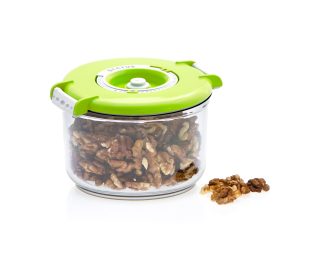 Okrogla vakuumska posoda, 0,75 litra - zelena