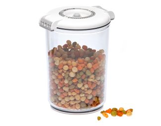 Okrogla vakuumska posoda, 1,5 litra - bela