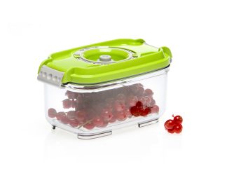 Pravokotna vakuumska posoda, 0,5 litra - zelena