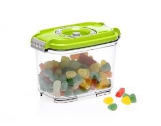 Pravokotna vakuumska posoda, 0,8 litra - zelena