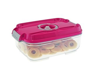 Pravokotna vakuumska posoda, 1,4 litra - temno roza