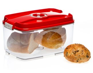 Pravokotna vakuumska posoda, 4,5 litra - rdeča