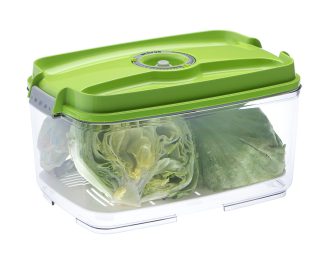 Pravokotna vakuumska posoda, 4,5 litra - zelena