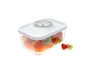 Steklena vakuumska posoda, 1,4 litra - bela