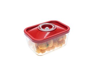 Steklena vakuumska posoda, 1,4 litra - rdeča